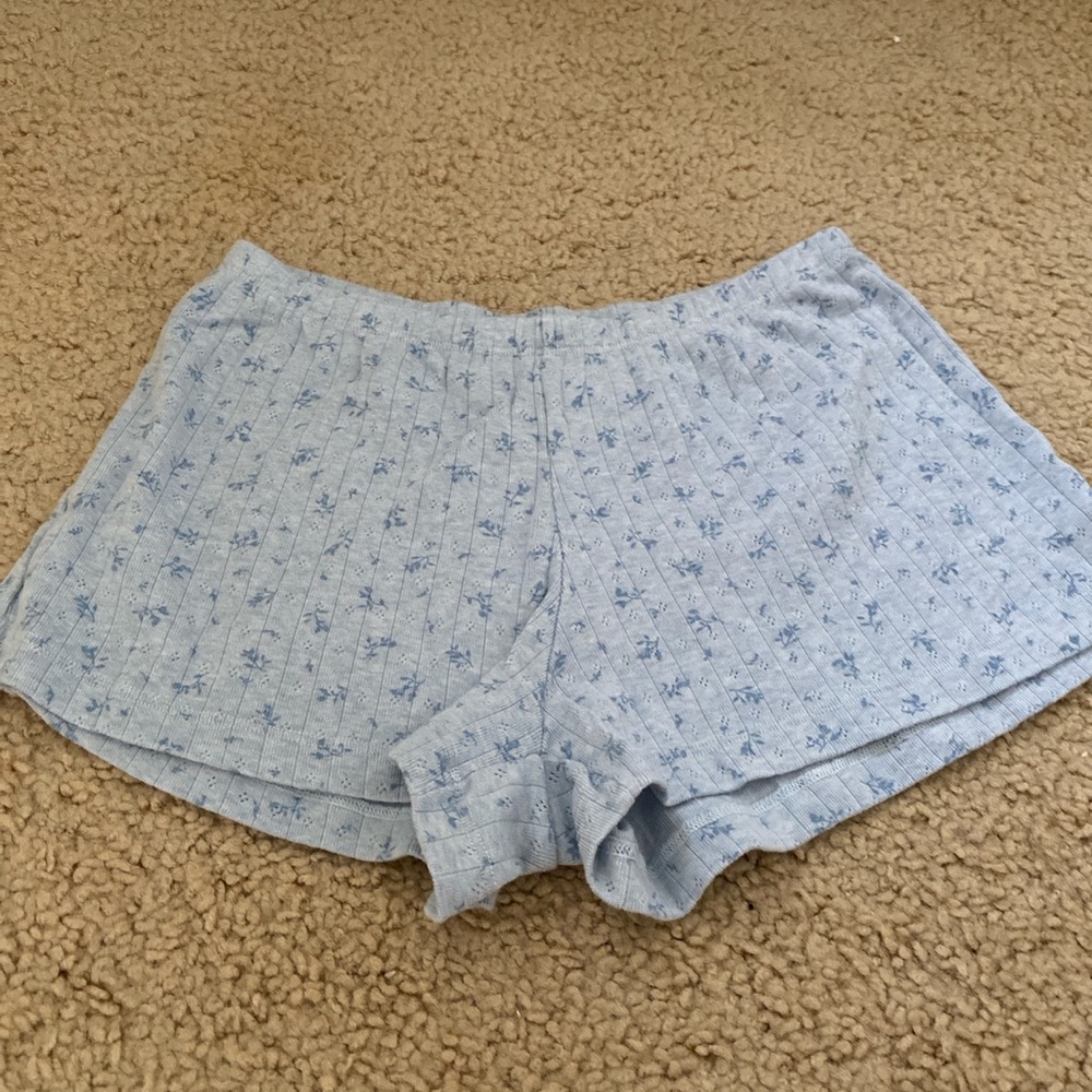 Brandy melville emery floral eyelet sweatshorts